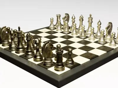 Chess Board 3D model