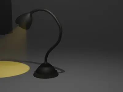 lamp 3d model with light 3D model