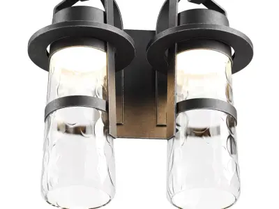 Balthus outdoor dual wall light  3D model