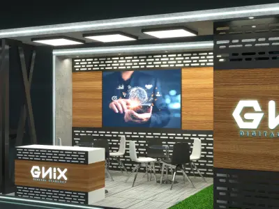 Booth Exhibition Stand Stall 3D print model