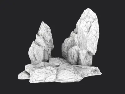 Rock 5-3 Low-poly 3D model