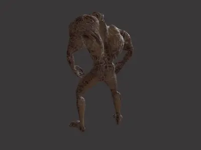 Toxic Mutant Low-poly 3D model