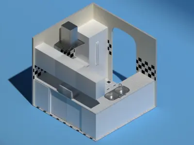 Kitchen design Free 3D model