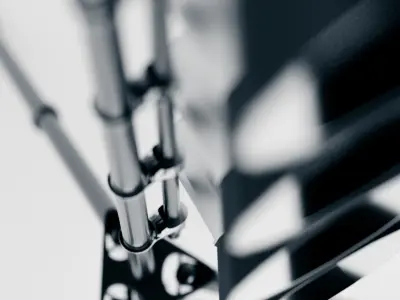 Studio Light Stand Low-poly 3D model