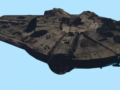 Millennium Falcon Low-poly 3D model