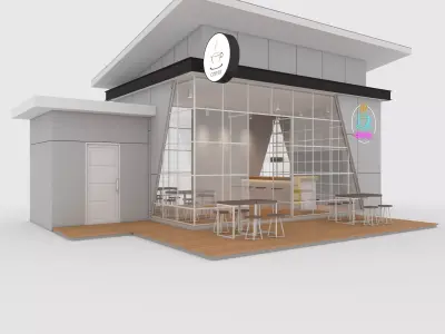 Cafe Modern 1 3D model