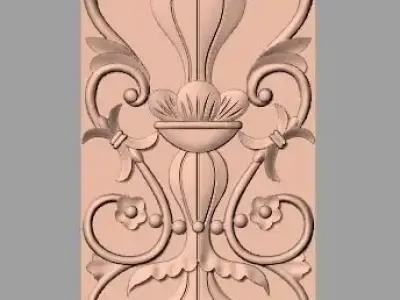 Artcam 3D relief STL models for CNC woodworking E143 3D model