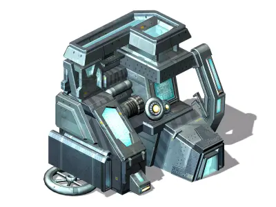 Machinery - Spacecraft - Functional Objects 016 3D model