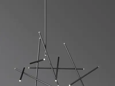 Crossroads 18 Light LED Chandelier by Eurofase 1 3D model