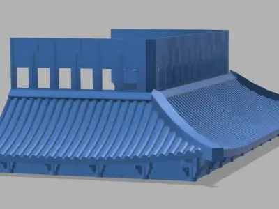 Chinese Temple 3D print model