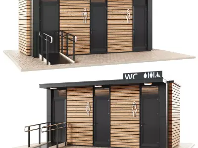 Public toilet 3D model