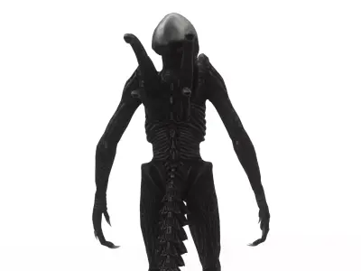 Xenomorph 3D Model  Sci-Fi Horror  Rigged Game-Ready Low-poly 3D model