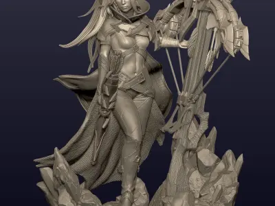 DROW RANGER - ARCANA -DOTA 2 3D print model