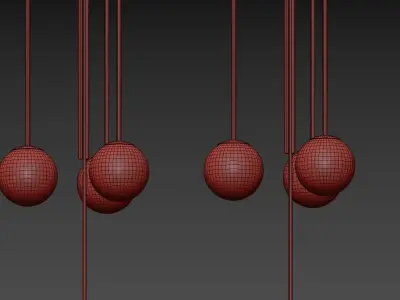 Pistil Chandelier by Michael Anastassiades 3D model