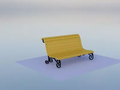 bench 3D model