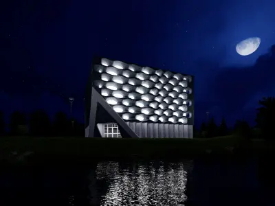 Cube House Low-poly 3D model