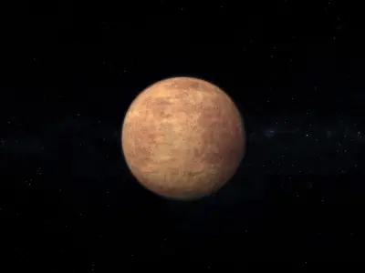 Barren Alien Planet 01 Low-poly 3D model