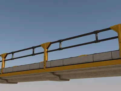 Sci Fi Bridge 3D model get