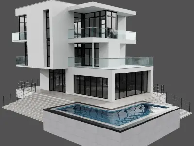 MODERN HOUSE NO28 A 3D model