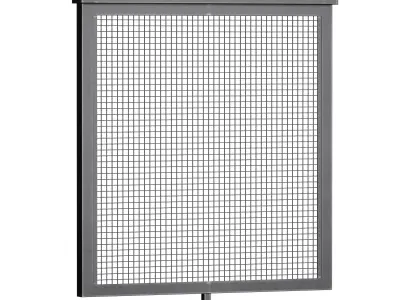 Metal mesh fencing for balcony terrace mesh fence 3D model