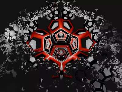 Pythagoras Tree with Dodecahedons 3D model