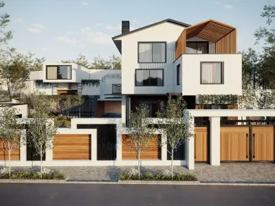 Modern Villa - Exterior 03 3D model