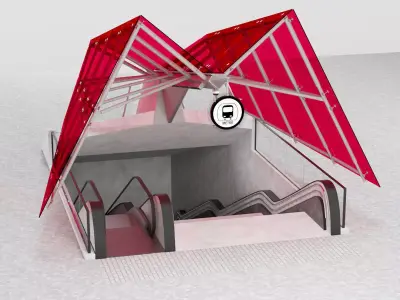 Subway Entarnce 3D model