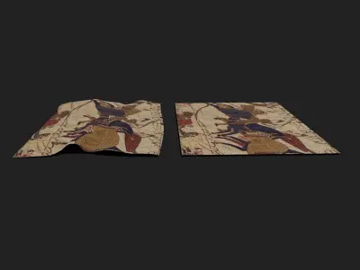 Bayeux Tapestry Low-poly 3D model