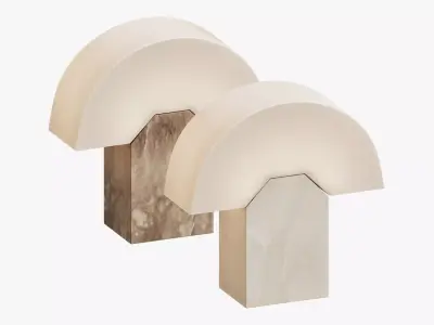 Edna Table Lamp in Tobacco by Simone and Marcel 3D model