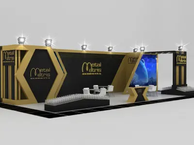 MTL Matris Size 14 m x 6 m  Height 350 cm 3D model