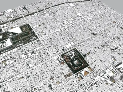 Cityscape Kioto Japan 3D model