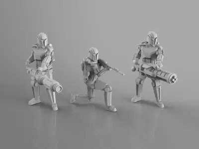 Old Mandarin Heavy Weapons Team 3D print model