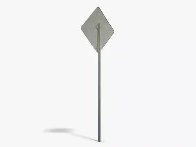 Slow Sign Low-poly 3D model