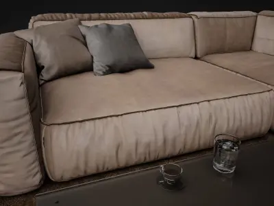 Sofa Soft - Koo International Sofa 06 3D model