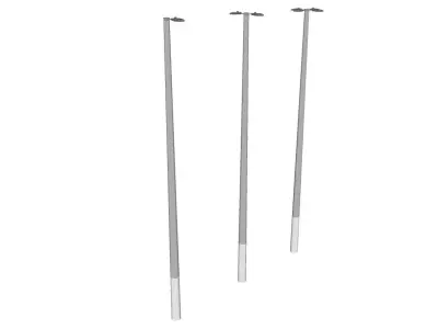 Concrete Lamp Post - Light Pole - Street Light - Group 08 3D model
