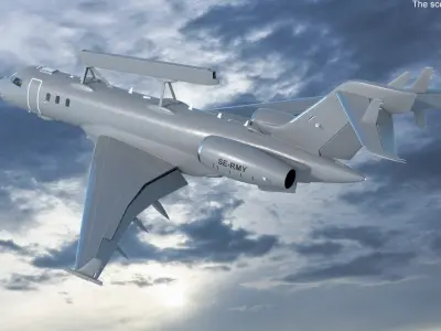  Multi Role AEWC Aircraft Rigged 