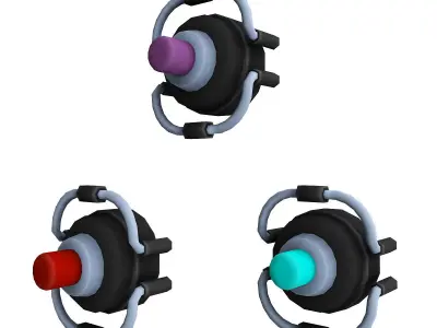 Laser Sci fi 3d model Low-poly 3D model