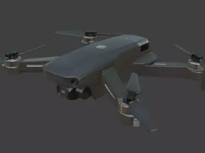 Hexacopter Drone 3D Model 3D model