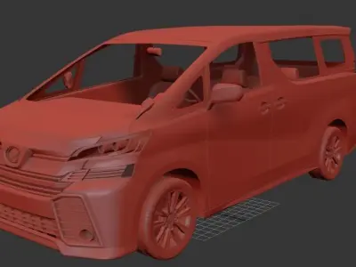 Toyota Vellfire Mk2 Aero 2015 3D print model