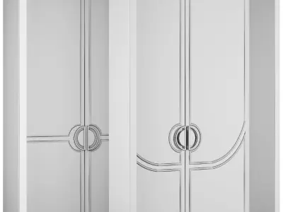 Entrance door set248 3D model