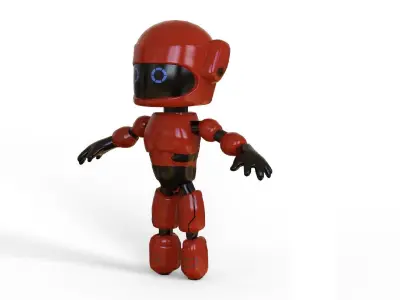 Robot KT-22 Low-poly 3D model