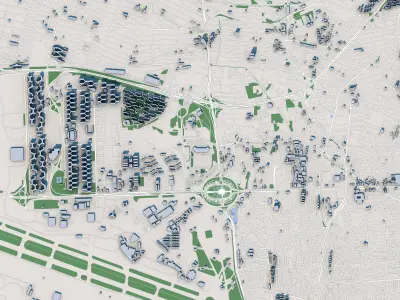 Tehran City Iran 3D model