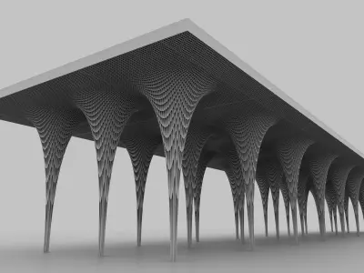 Parametric Columns 3d model 3D print model