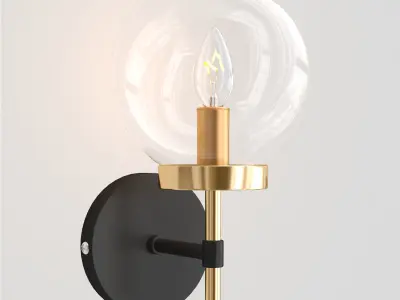Camryn Glass Sconce 3D model
