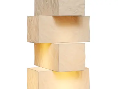 Akari floor lamp UF4 L10 3D model