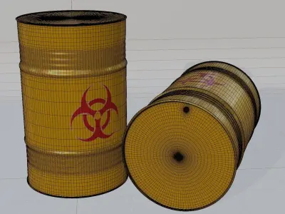3D Nuclear Energy Barrel 3D model