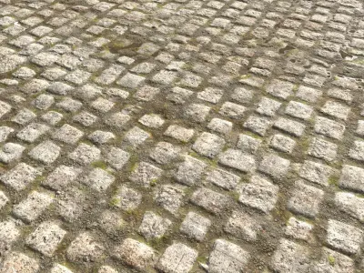 Cobblestone Road 10 PBR Texture