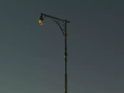 Street Lamp Victorian 3D model