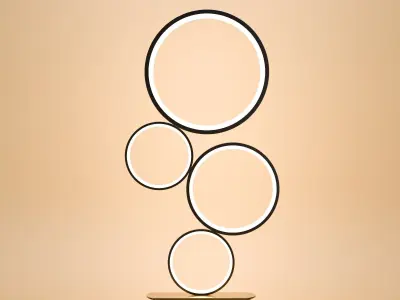 modern round lamp 3D model purchase