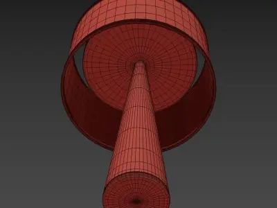 NEEDLE gold table lamp 3D model